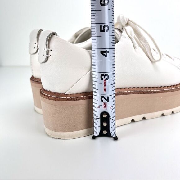 Dolce Vita Toyah Platform Sneakers in White Leather Women’s Size 9 - Picture 12 of 13